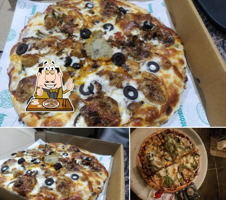 Get pizza at Anytime Cafe