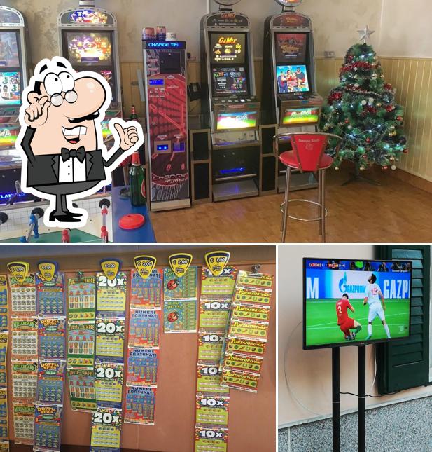 Dai un'occhiata agli interni di Bar Tirol Tabaccheria Lotteria slot SKY SPORT DAZN MUSICA
