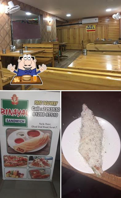 This is the picture depicting food and interior at Binayak Sandwich Restaurant