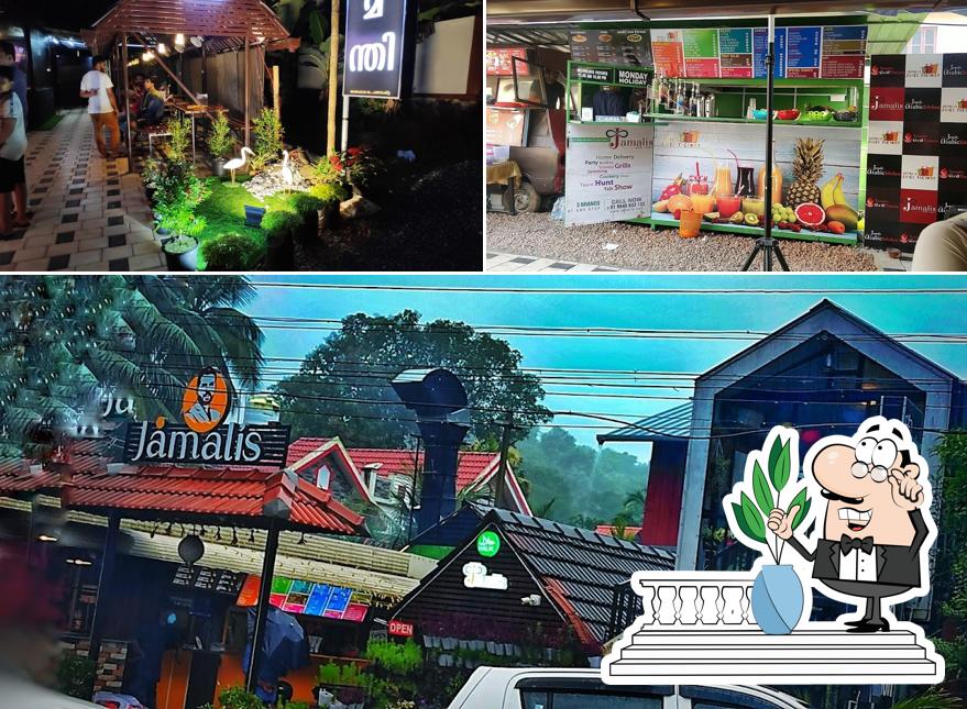 The photo of exterior and food at Jamalis