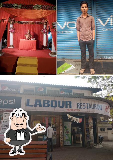 Take a seat at one of the tables at Labour Camp Irani Restaurant