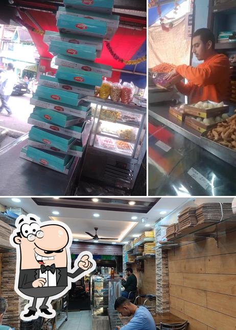 The interior of Laxmi Sweets