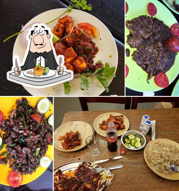 Food at Moonrakers Restaurant