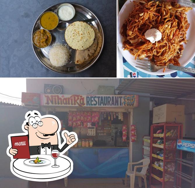 This is the picture showing food and interior at Niharika Restaurant & Fast Food Corner
