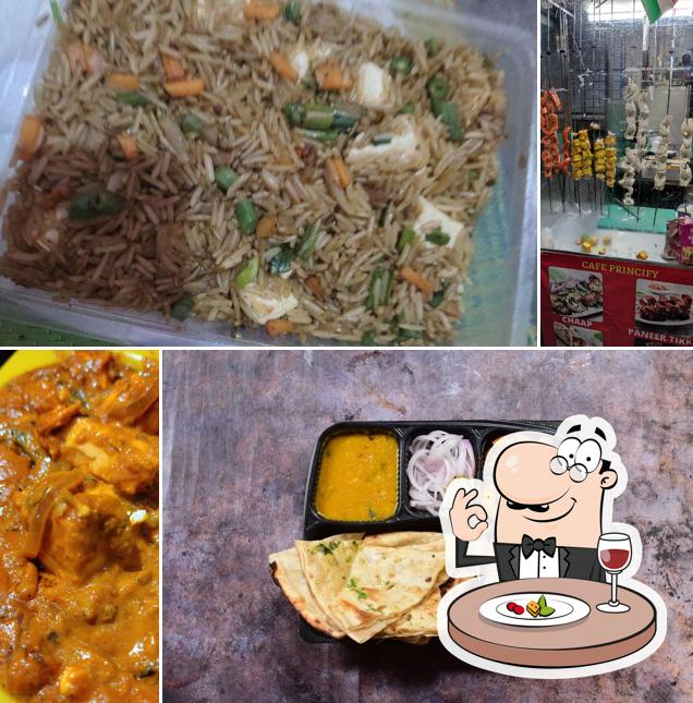 Food at Red Tandoor Restaurant