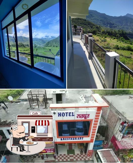 Check out how Hotel Rajput and restaurants looks outside