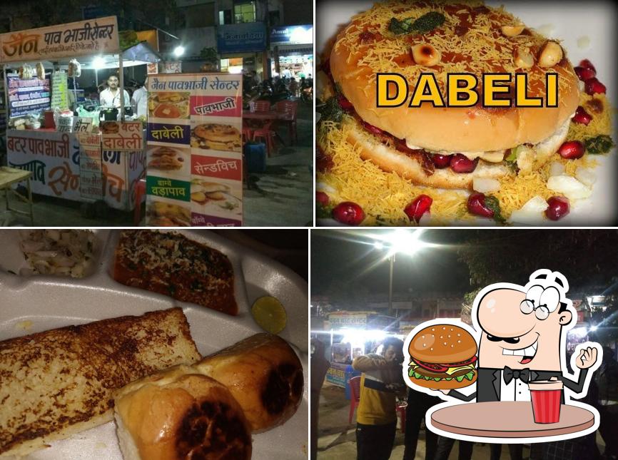 Order a burger at Jain Pav Bhaji Center Ratlam