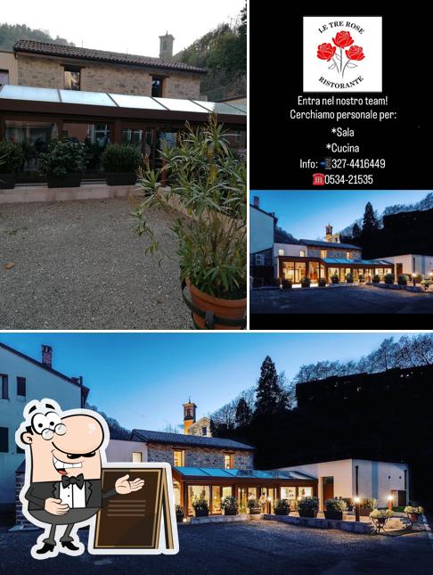 Gli esterni di Le Tre Rose Ristorante