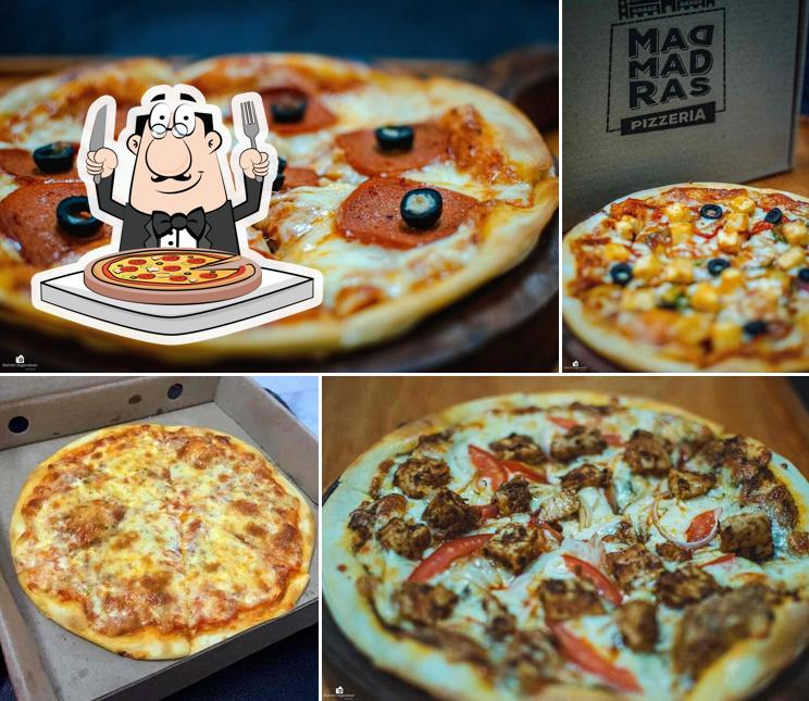Try out pizza at Mad Madras Pizzeria