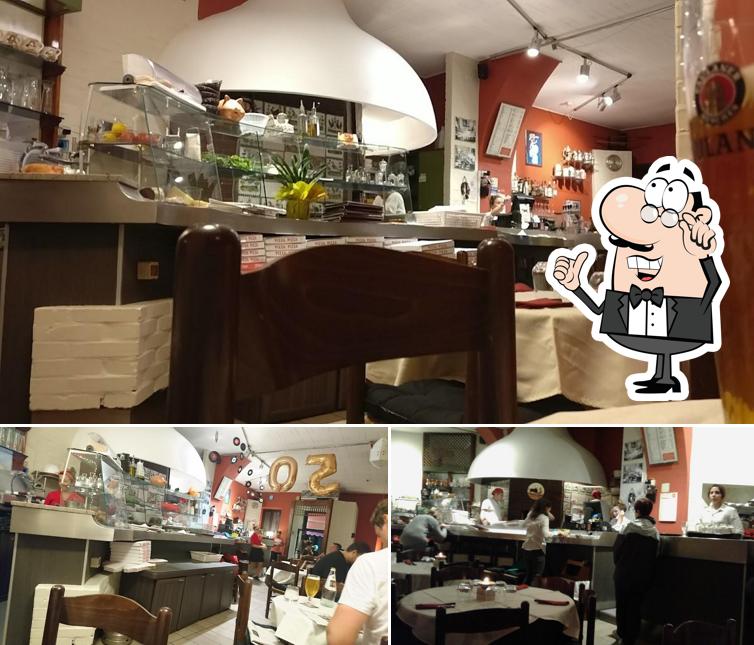 Gli interni di Pizzeria La Napa di Via Caccia