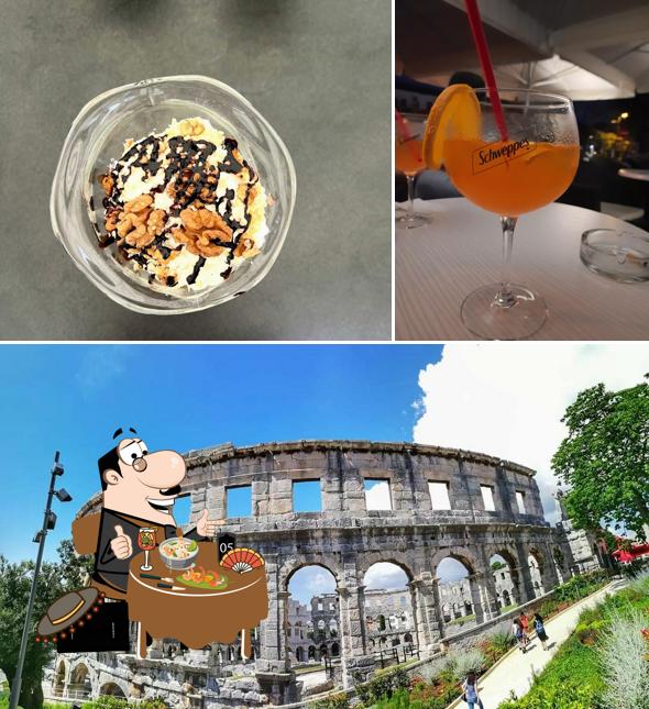 Caffe Bar Galerija si caratterizza per la cibo e esterno