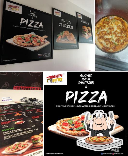Try out pizza at Mighty Bites Erode