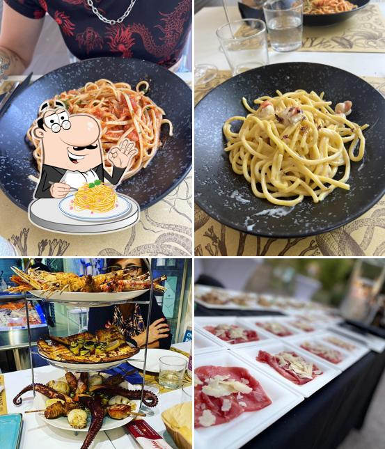 Spaghetti alla carbonara al Pescheria Corallo