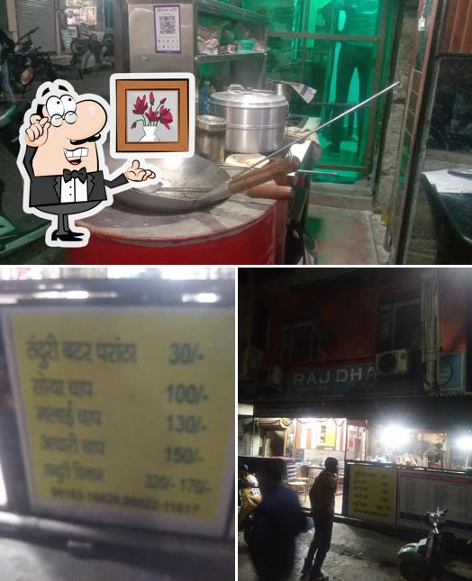 The interior of Raj dhaba