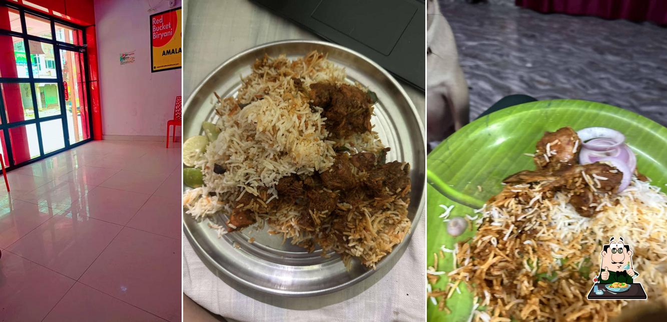Food at Red Bucket Biryani Amalapuram