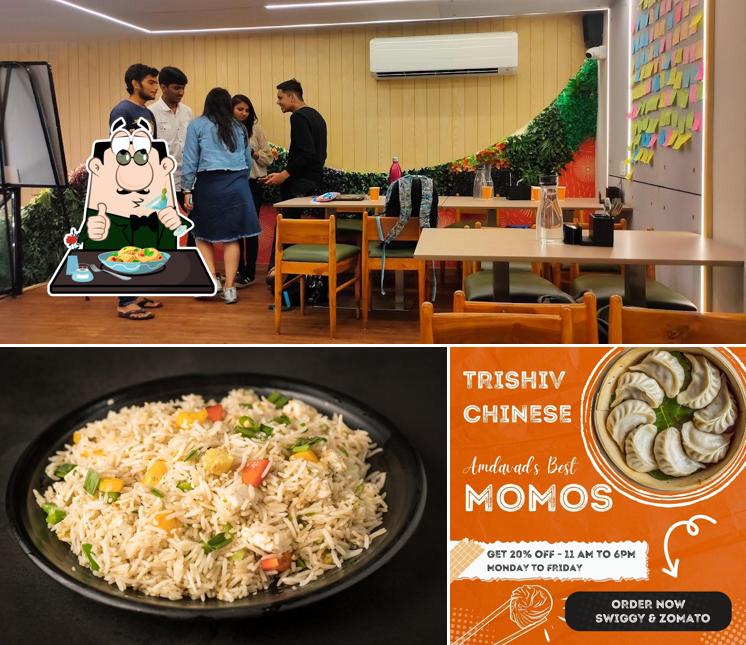 This is the image displaying food and interior at Trishiv Chinese