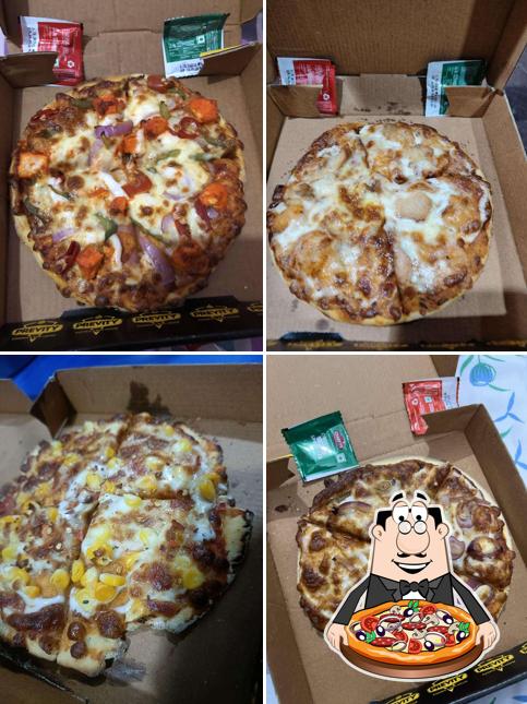 Pick different types of pizza