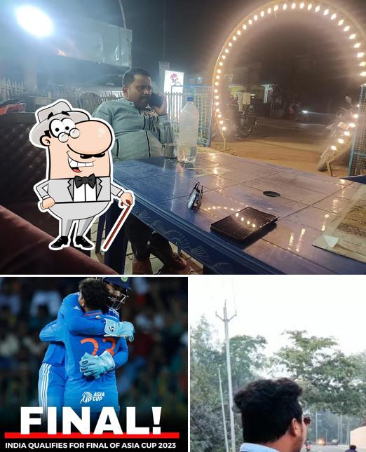 This is the picture displaying exterior and beverage at Bundeli Dhaba car booking