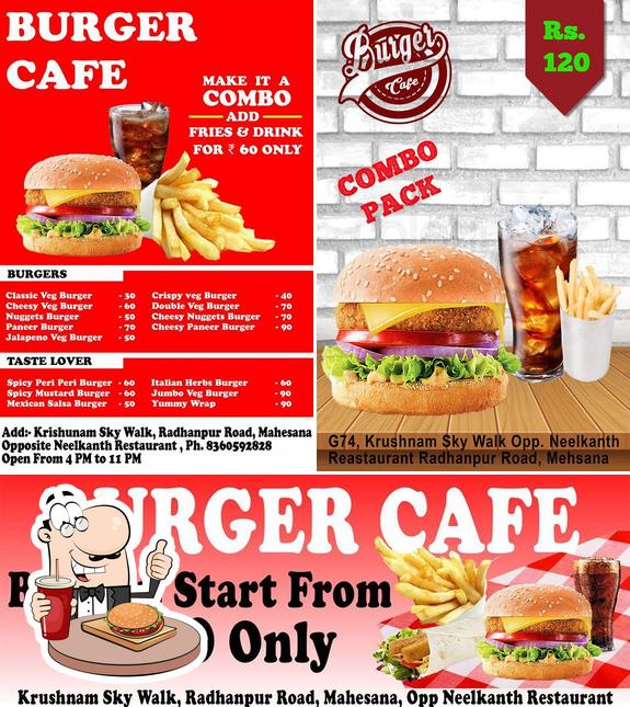 Get a burger at Burger Cafe