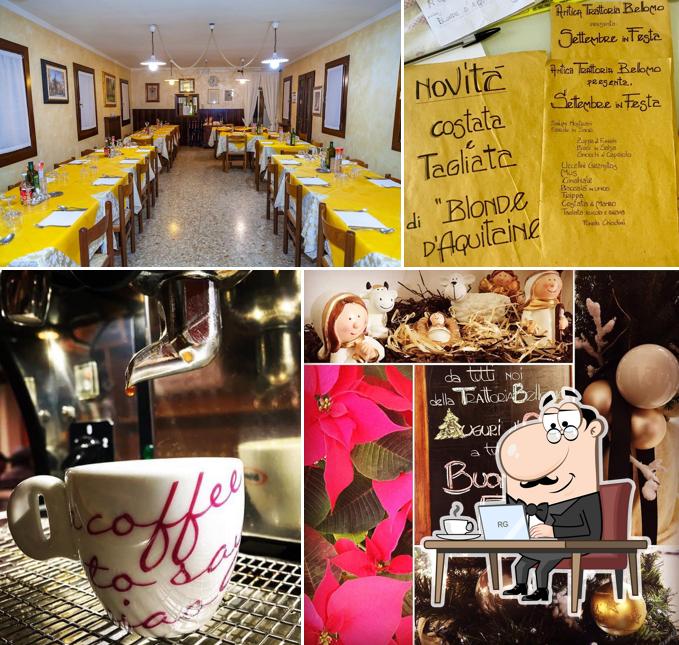 Gli interni di Trattoria Bellomo