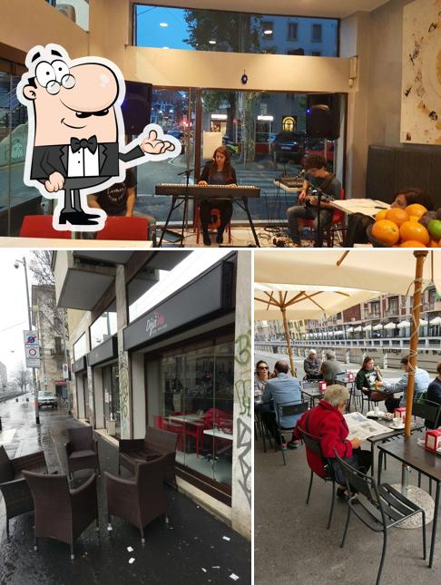 Gli interni di Déjàvu Caffè