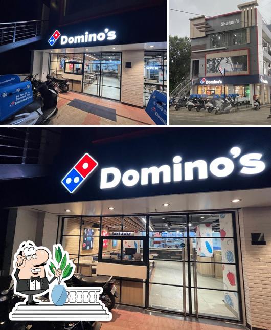 The exterior of Domino's Pizza Aslamabad, Hoshiarpur