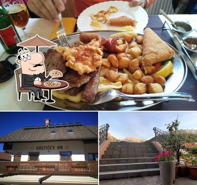 La immagine della esterno e cibo di Guesthouse UH Kavalar