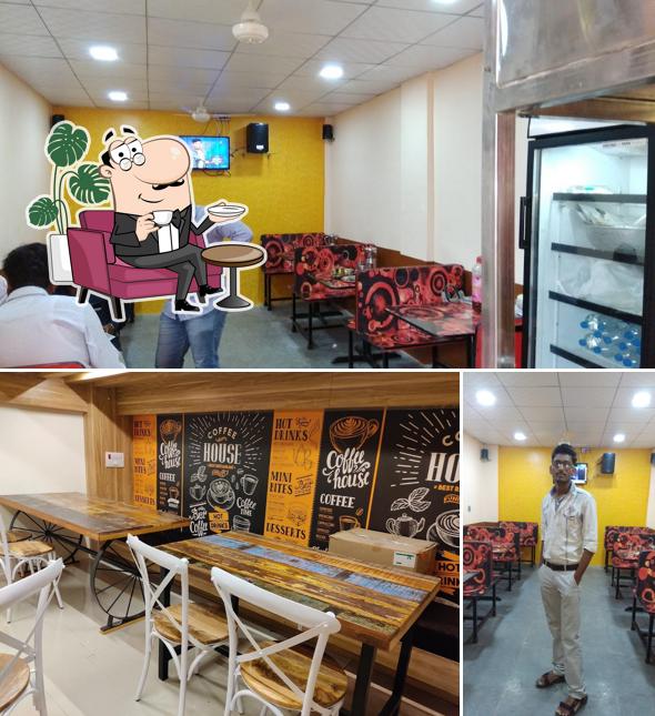 Take a seat at one of the tables at Kaka’s Misal House