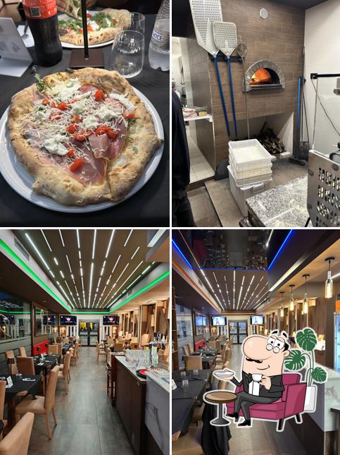 Dai un’occhiata alla immagine che presenta la interni e cibo di Pizzeria Desirèe