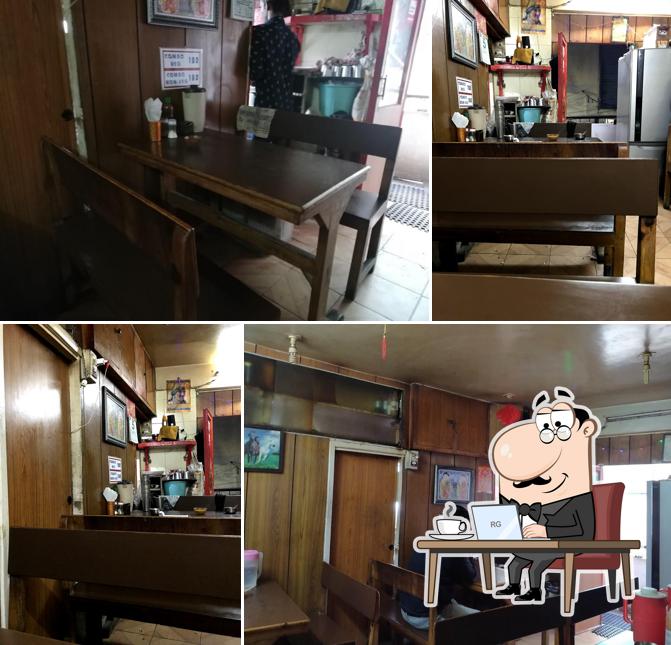 Take a seat at one of the tables at Chung Fa Dhaba