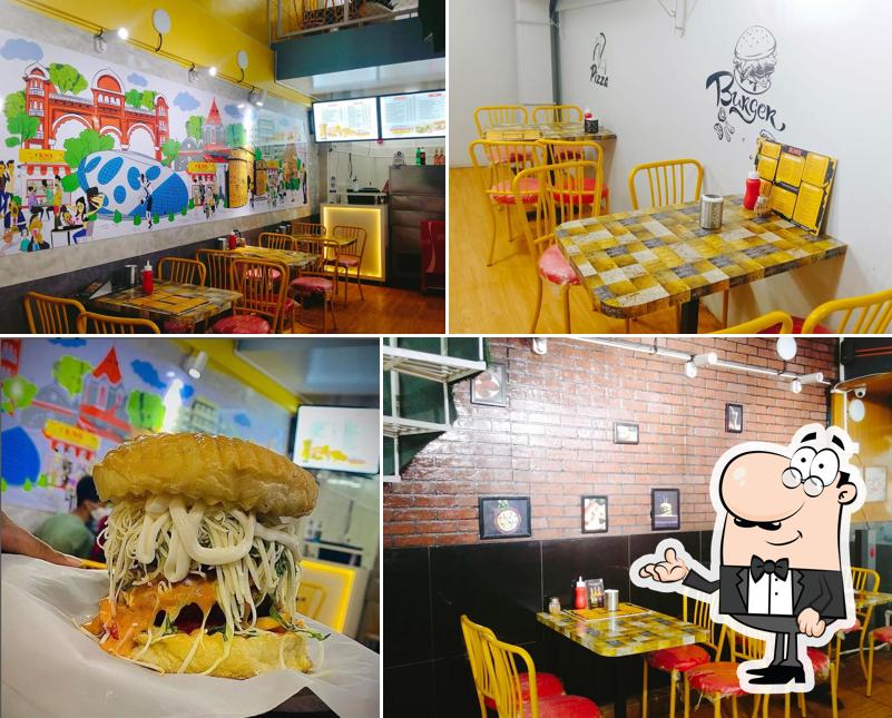 Take a seat at one of the tables at KNS