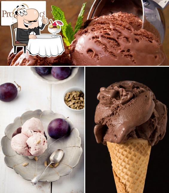 Provenzano - Gelateria dal 1920 serve un'ampia varietà di dessert
