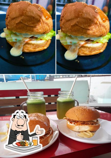 Pulled pork sandwich at Burger Corner