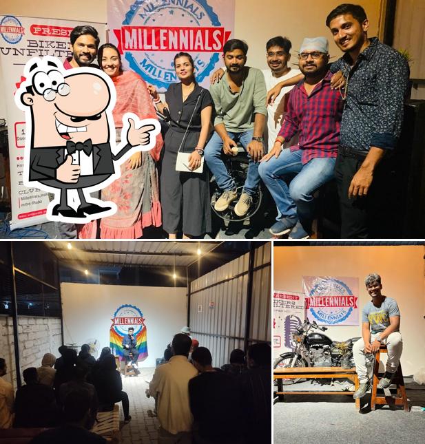 Look at the pic of Millennials moto cafe