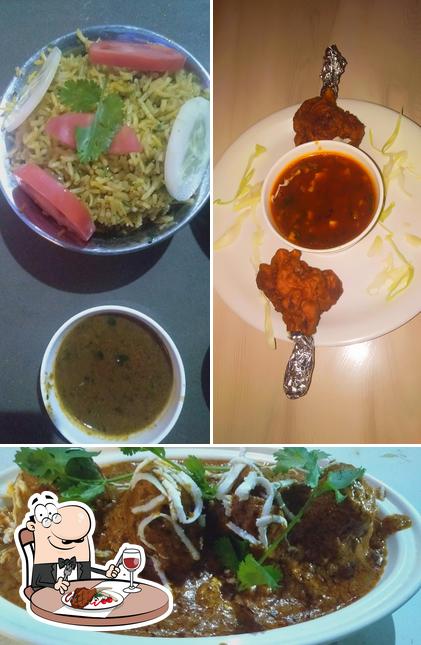 Moon light family restaurant and Hotel provides meat meals
