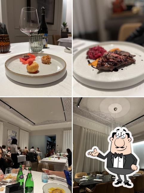 La immagine di interni e cibo da Primo Re Restaurant and Luxury Rooms