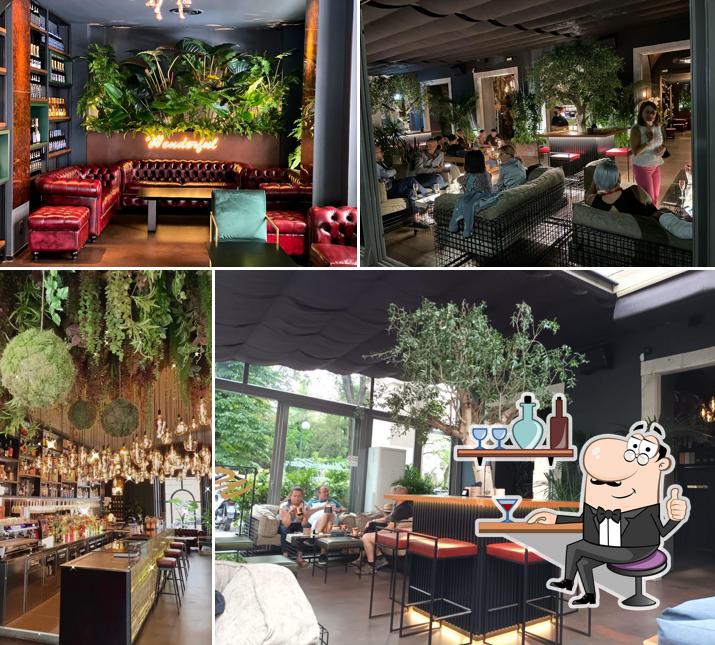 Gli interni di WONDERFUL Bistrot Lounge Bar