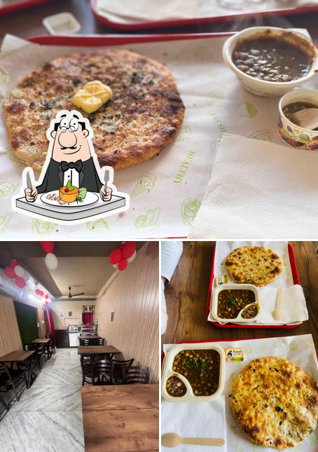 Among various things one can find food and interior at Ambersari (Amritsari) Kulcha