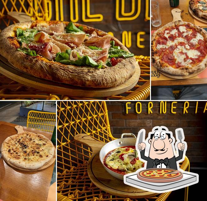 Escolha pizza no Che Bello Forneria - Atibaia