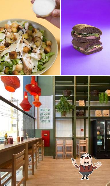 A foto do Farm2go - Alimentação Saudável’s comida e interior