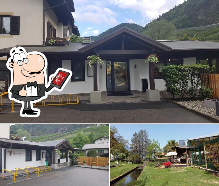 Gli esterni di Restaurant Krebsbach, Lana