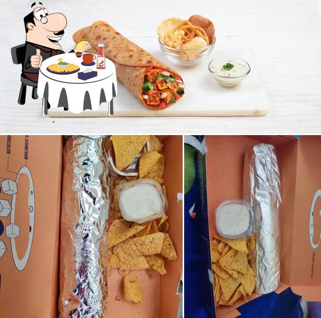 Cheese plate at Mealful Rolls - India's Biggest Rolls
