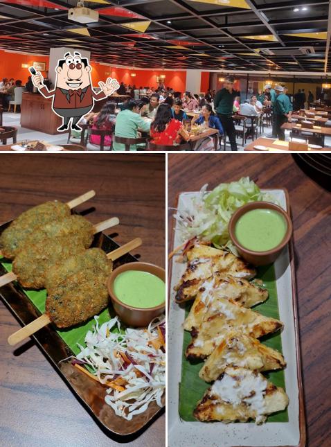 The restaurant's food and interior