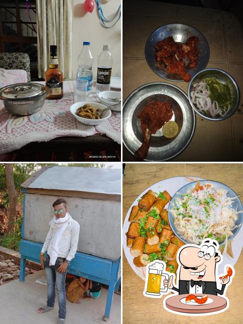 Enjoy a glass of light or dark beer