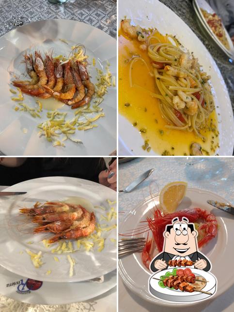Scampi al Ristorante Riviera
