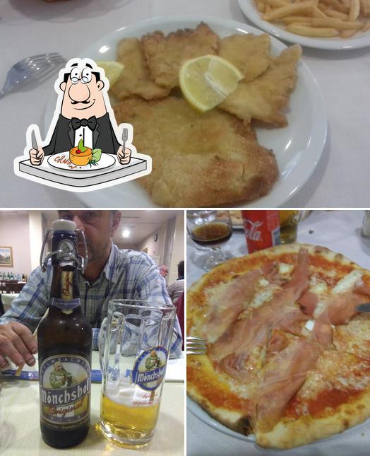 Tra le varie cose da Trattoria Breda Di Moretti Angelo si possono trovare la cibo e birra