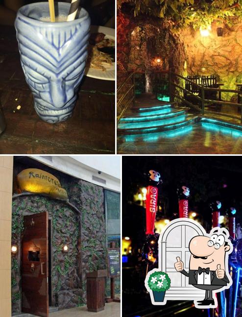 Check out the outside area of Rainforest Resto-bar