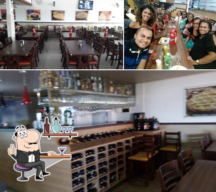 O interior do Baita Boi Churrascaria e Pizzaria