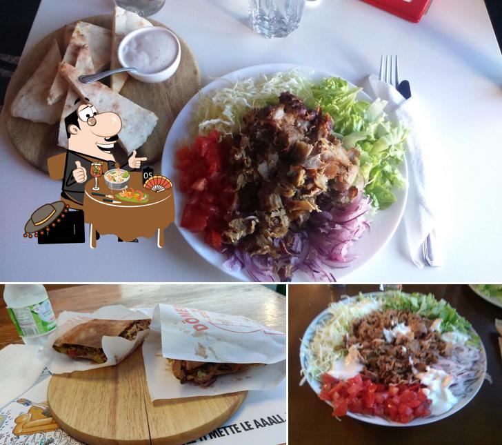 Panino con maiale stirato al Mediterranea Pizza Kebab