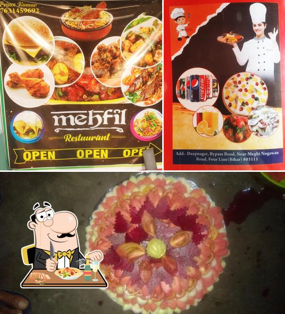 Food at Mehfil restaurant